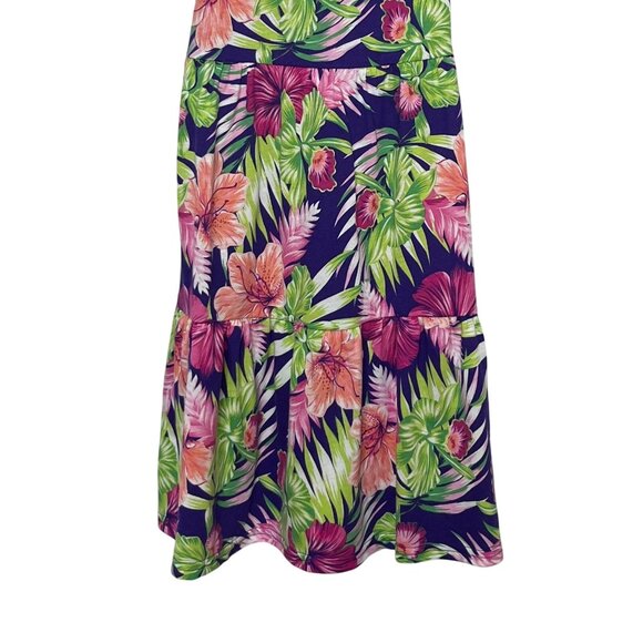 Girls Tropical Floral Print Sleeveless Dress L/G 10/12 By The Childrens Place - Picture 4 of 8